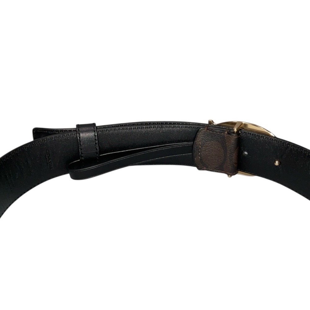 Coach Signature Buckle Belt SM Chestnut Brown - Picture 4 of 9